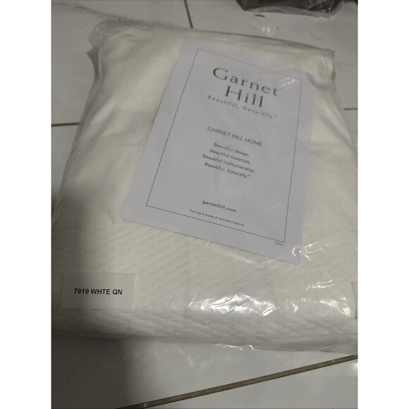 Garnet Hill Matress Cover-White SZ QUEEN NEW Unopened! - Picture 3 of 12